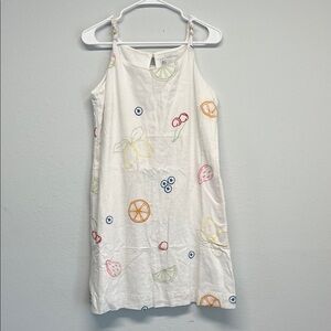 C&C California | White Embroidered Sundress w/Fruit